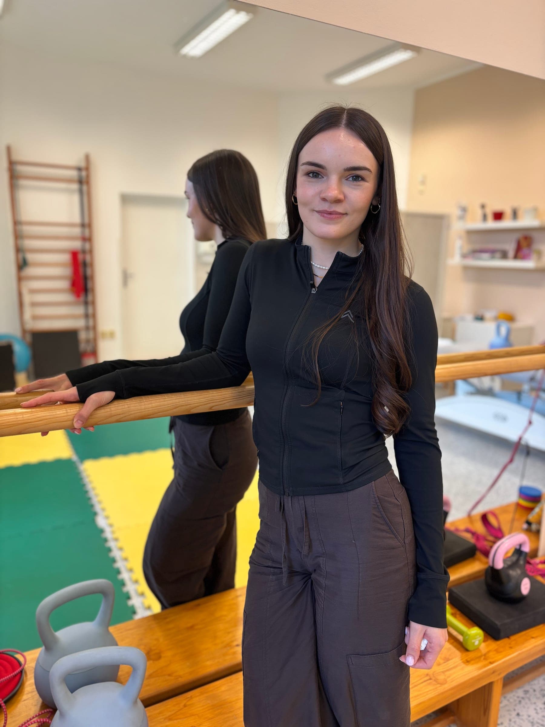 Erika Huráková v ambulanci u žebřin